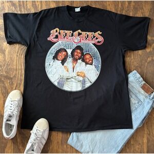 Bee Gees T-Shirt 3XL Black Disco Graphic Tee Port & Company